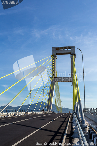 Image of Bridge over the harbor in Manado, Indonesia