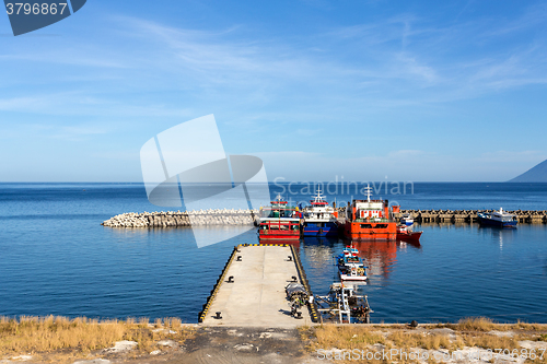 Image of harbor in Kota Manado City, Indonesia