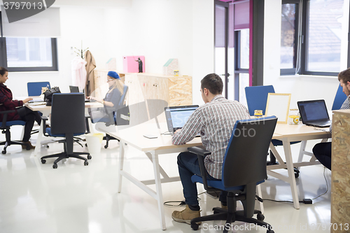 Image of startup business people group at office