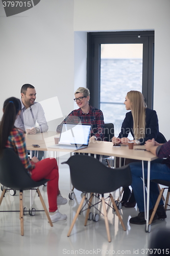Image of startup business team on meeting