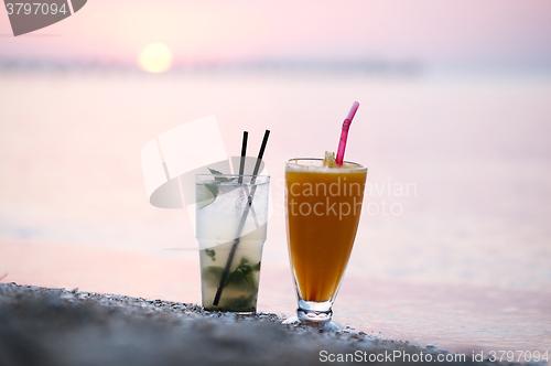 Image of Cocktails at sunset