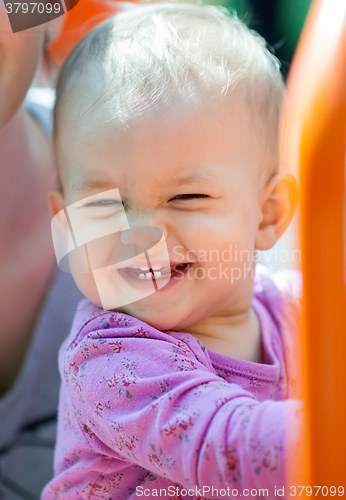 Image of Beautiful little baby smiling