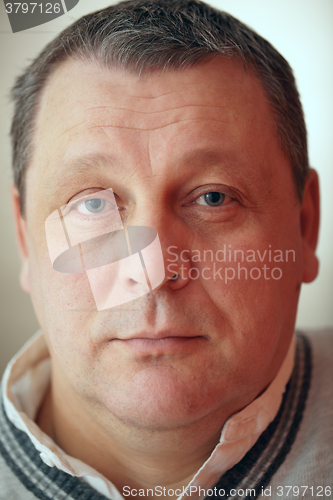 Image of Closeup portrait of senior man.