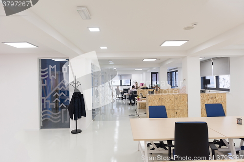 Image of empty  startup busines office interior