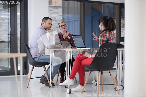 Image of startup business team on meeting