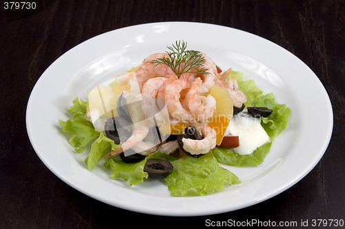 Image of Prawn salad.