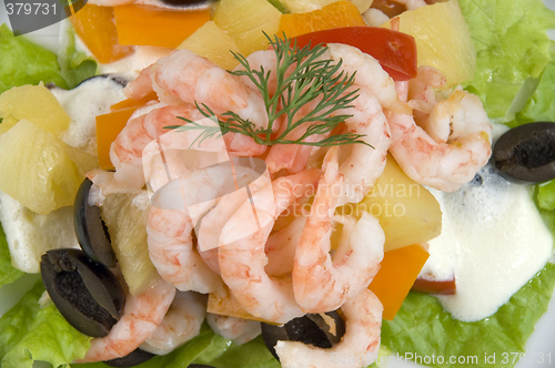 Image of Prawn salad.