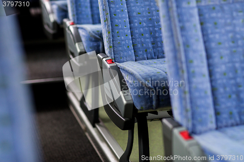 Image of travel bus interior and seats