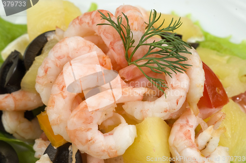 Image of Prawn salad.