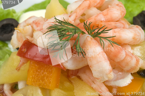 Image of Prawn salad.