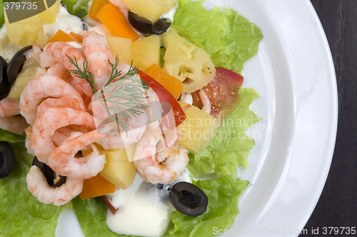 Image of Prawn salad.