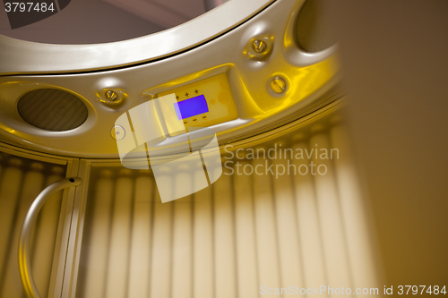 Image of Stand up tanning system interior