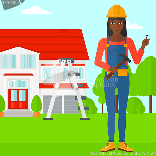 Image of Cheerful repairer engineer.