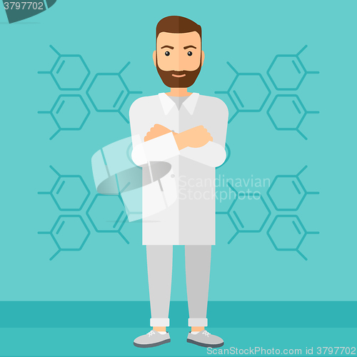 Image of Male laboratory assistant.