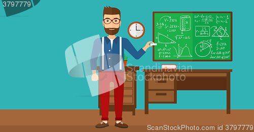Image of Man with chalk in hand.
