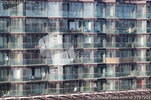 Image of Exterior of a modern apartment block