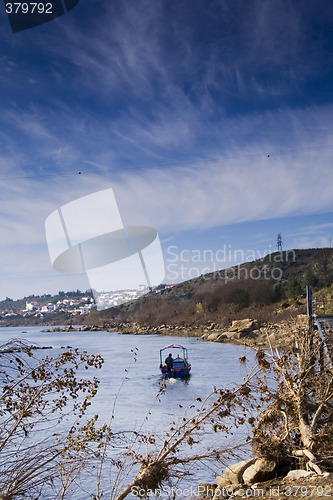 Image of Small boat on the river