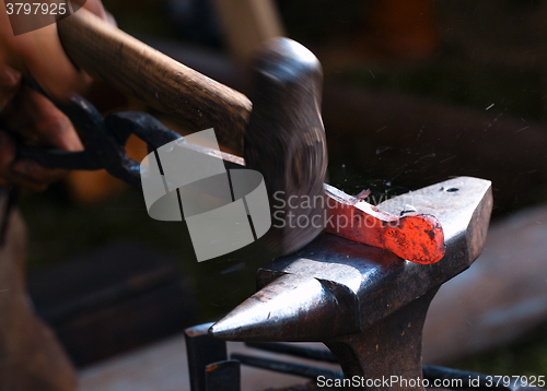 Image of Blacksmith at work.