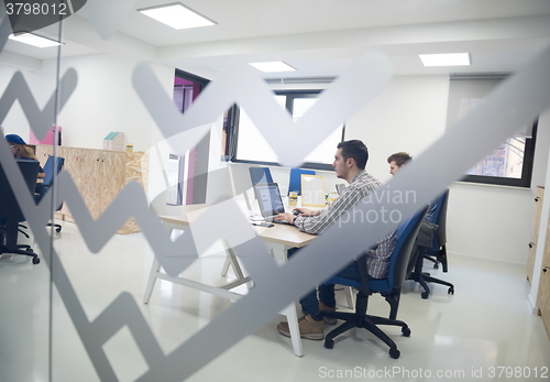 Image of startup business people group at office