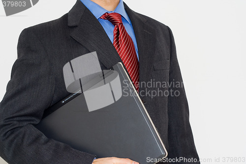 Image of Business man with a laptop