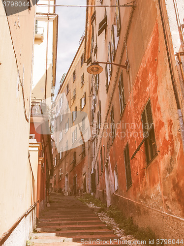 Image of Genoa old town vintage