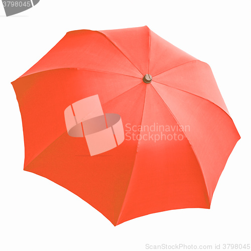 Image of  Red umbrella vintage