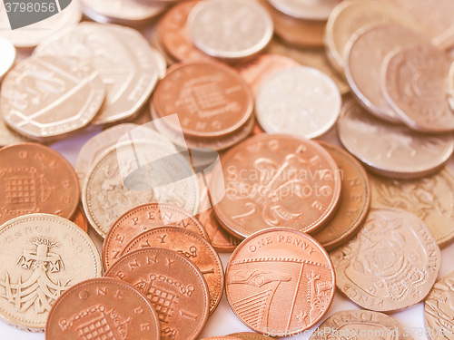 Image of  British pound coin vintage