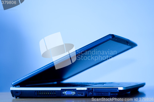 Image of LapTop on Blue