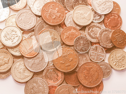 Image of  Pound coins vintage