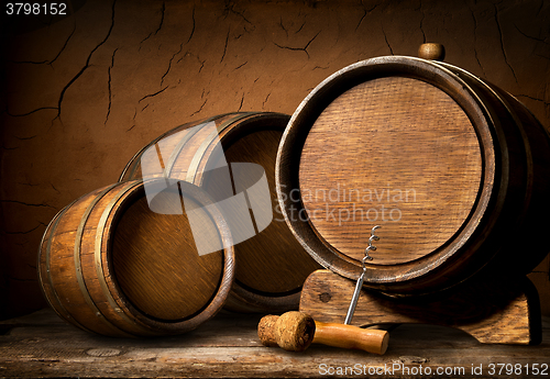 Image of Barrels and corkscrew