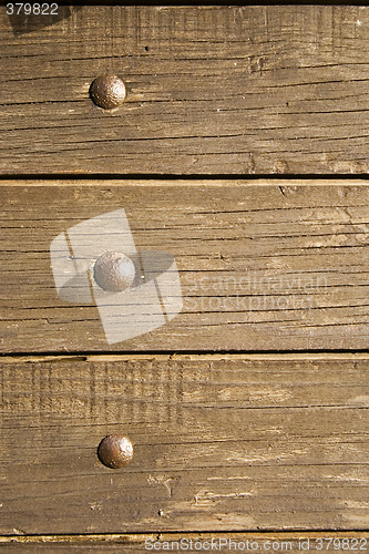 Image of Nailed wood plank