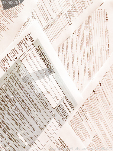 Image of  Tax forms vintage