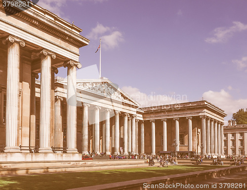Image of British Museum in London vintage