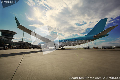 Image of Airplane at the terminal