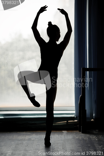 Image of Ballerina silhouette dancing