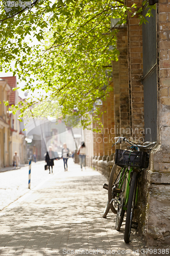 Image of Street in Tallinn at spring.