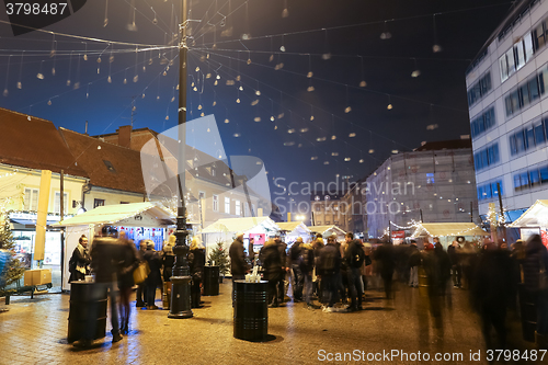 Image of Advent on European square in Zagreb