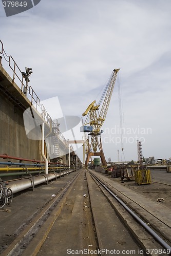 Image of Railroad and crane