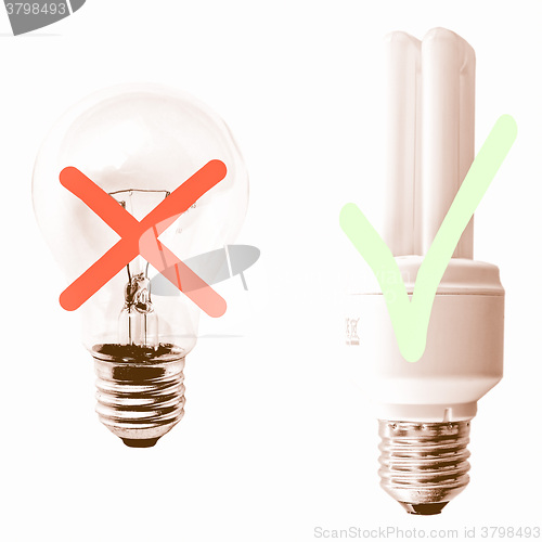 Image of  Traditional vs Fluorescent Light vintage