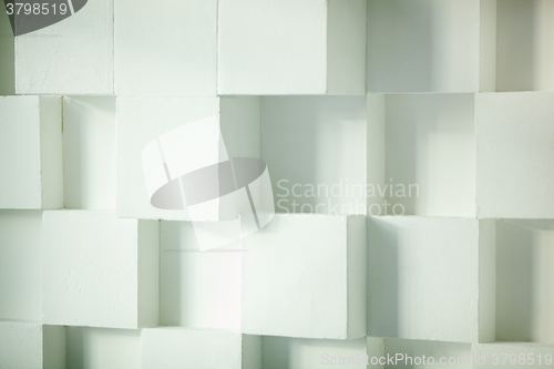 Image of Modern wall made of cubes