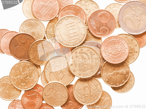 Image of  Euro coins vintage