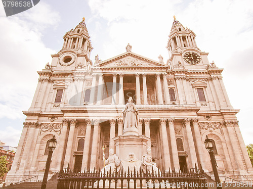 Image of St Paul Cathedral, London vintage