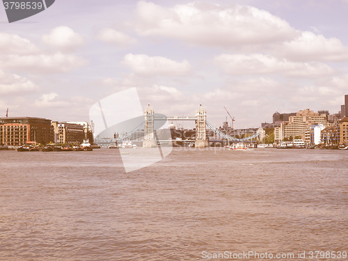 Image of Tower Bridge, London vintage