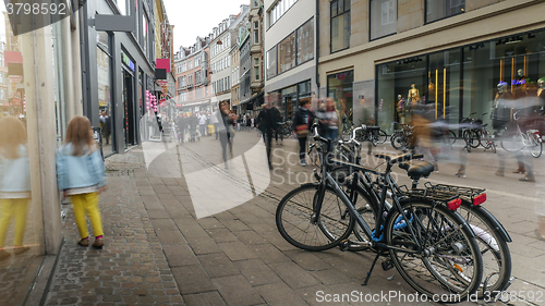 Image of Child walks along street in Copenhagen