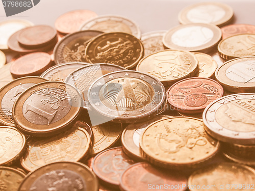 Image of  Euro coins vintage