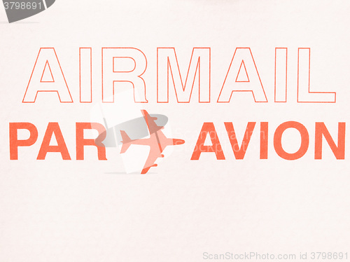 Image of  Airmail picture vintage