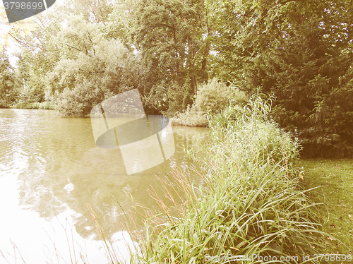 Image of Gardens in Stuttgart, Germany vintage