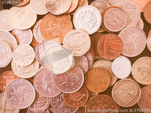 Image of  UK Pound coin vintage