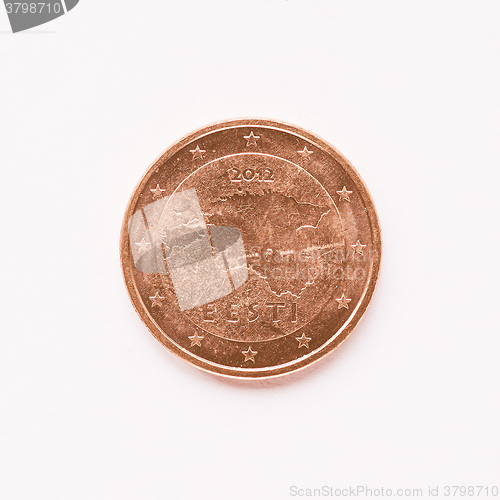 Image of  Estonian 2 cent coin vintage