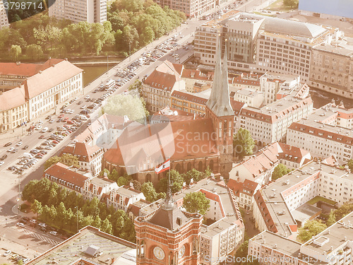 Image of Berlin aerial view vintage